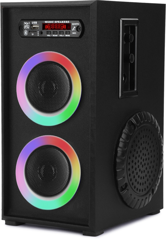 RZG AA-108 Dj Multimedia Wireless Speaker Music System Home Theater 10000 Watt Pempo 100 W Bluetooth Tower Speaker(Black, Mono Channel)