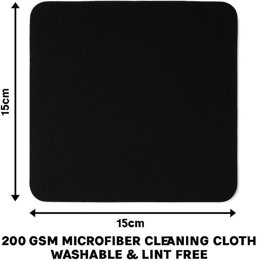 Jaxz Eyewear 30 PCS Premium Microfiber Cleaning Cloth for Glasses (Mostly Black) Dry Microfiber Cleaning Cloth(30 Units)