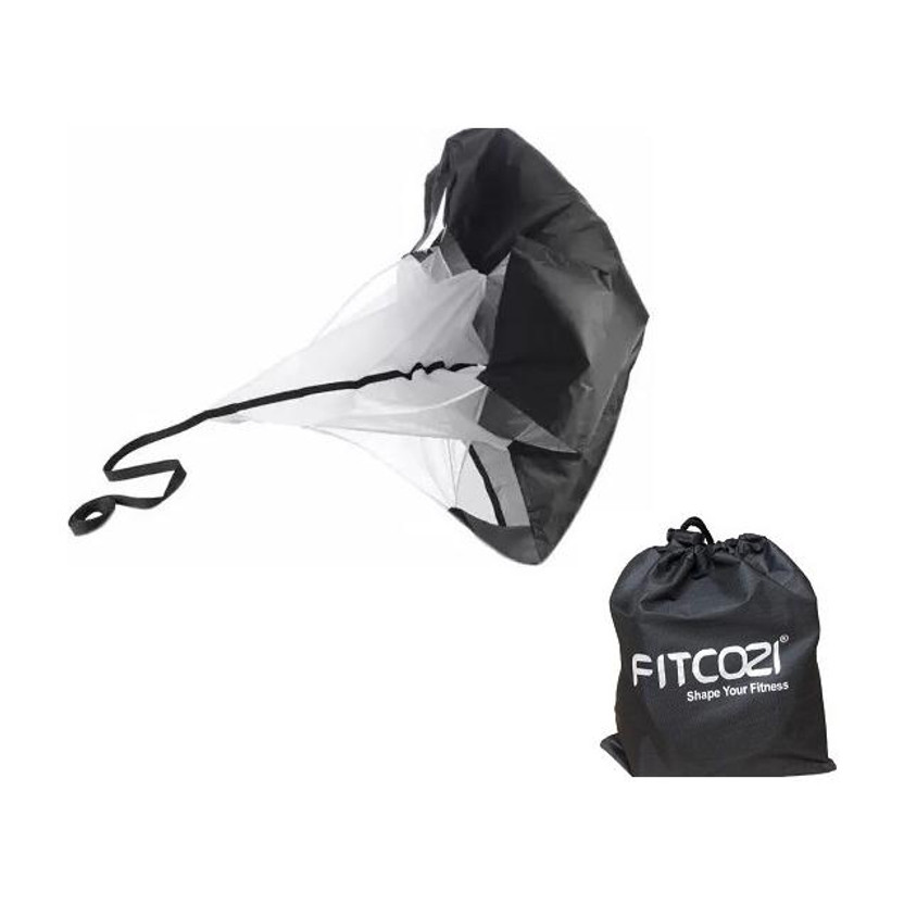 Fitcozi Training Resistance Speed Chute Speed Parachute for Fitness Training Speed Ladder(Black)