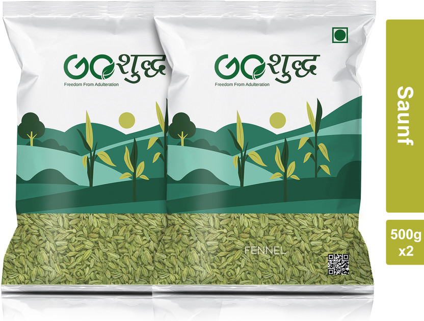 Goshudh Premium Quality Saunf (Fennel Seeds)-1Kg (Pack Of 1)(1000 g)