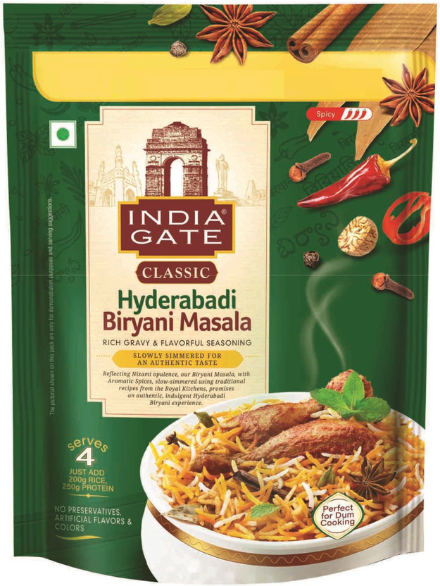 india gate Classic Hyderabadi Biryani Masala(120 g)