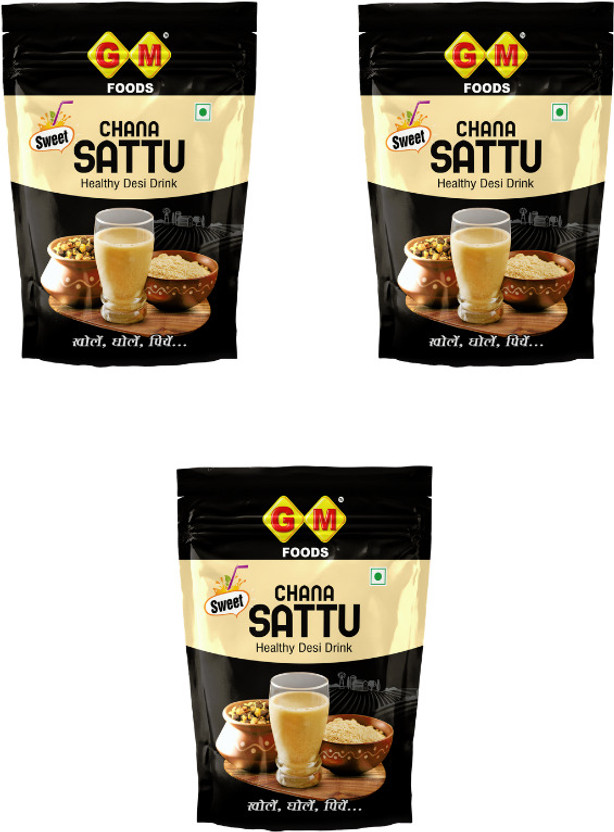 GM FOODS SWEET CHANA SATTU200GX3 600 g(Pack of 3)