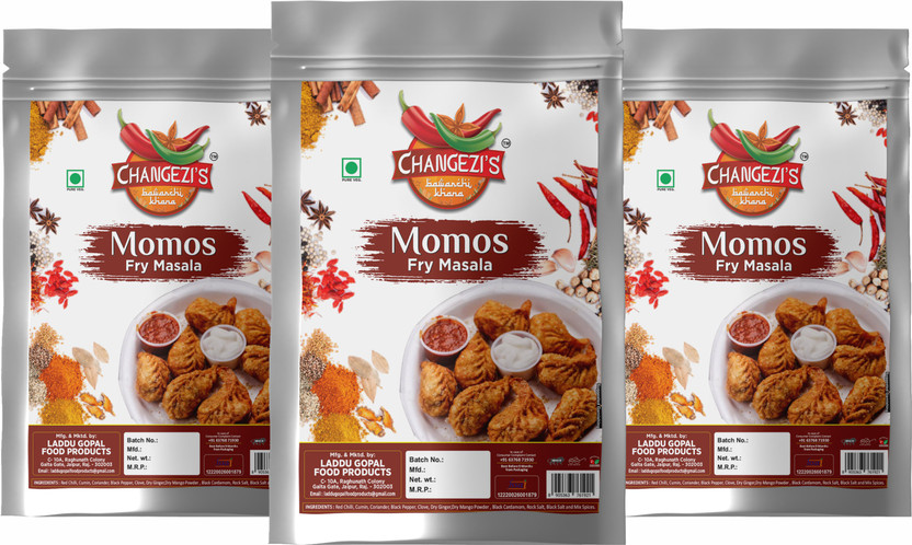 okhli musal brand Authentic Chinese Tradition Momo Fry Masala80Gx3Pk(3 x 80 g)