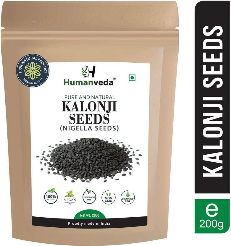Humanveda Humanveda KALONJI Seeds / Nigella (Black cumin) / Fennel flower for Calcium Seed(200 g) - Flipkart Deal