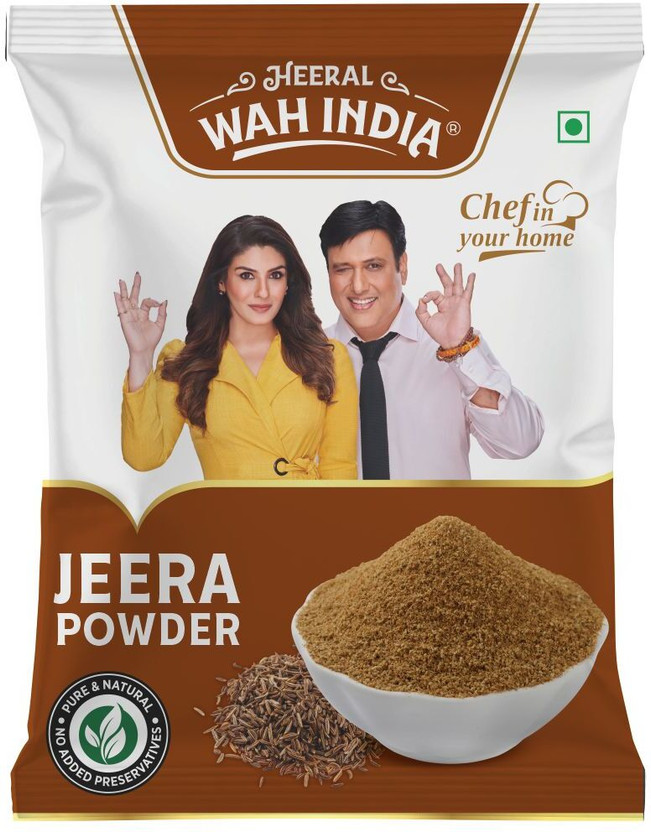 Heeral Wah India Complete Masale Jeera Powder/Cumin Powder Pack of 1 - 200gm(200 g)
