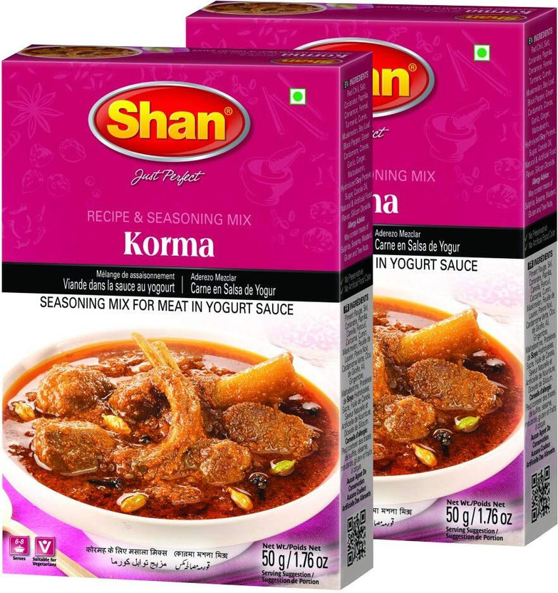SHAN Korma Masala - Ready to Mix - Authentic Masala - 50 gms (Pack 2)(2 x 50 g)