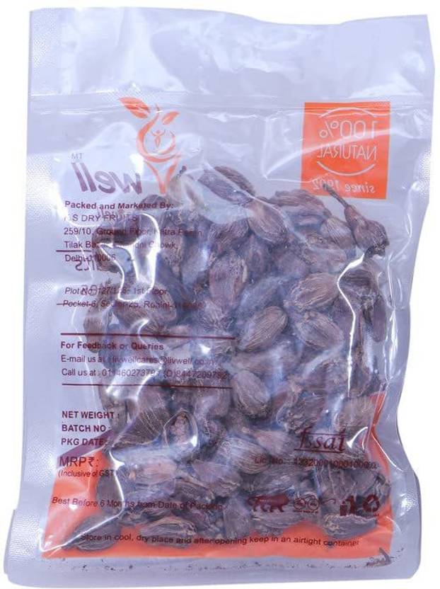 Livwell Premium Moti Elaichi Black Cardamom Badi Elaichi Spices 250gm Price in India Buy
