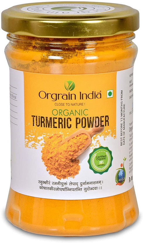 Orgrain Orgrain India Organic Turmeric Powder, 450g (Pack of 3 * 150g) with high Curcumin Content(3 x 50 g) - Flipkart Deal