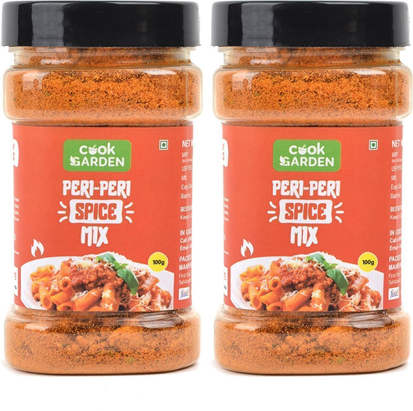 Cook Garden Peri Peri Spice mix Masala | Exotic Spices | Multi-purpose Seasoning(2 x 100 g)