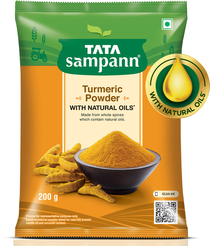 Tata Sampann Turmeric Powder With Natural Oils, Haldi Powder(200 g)