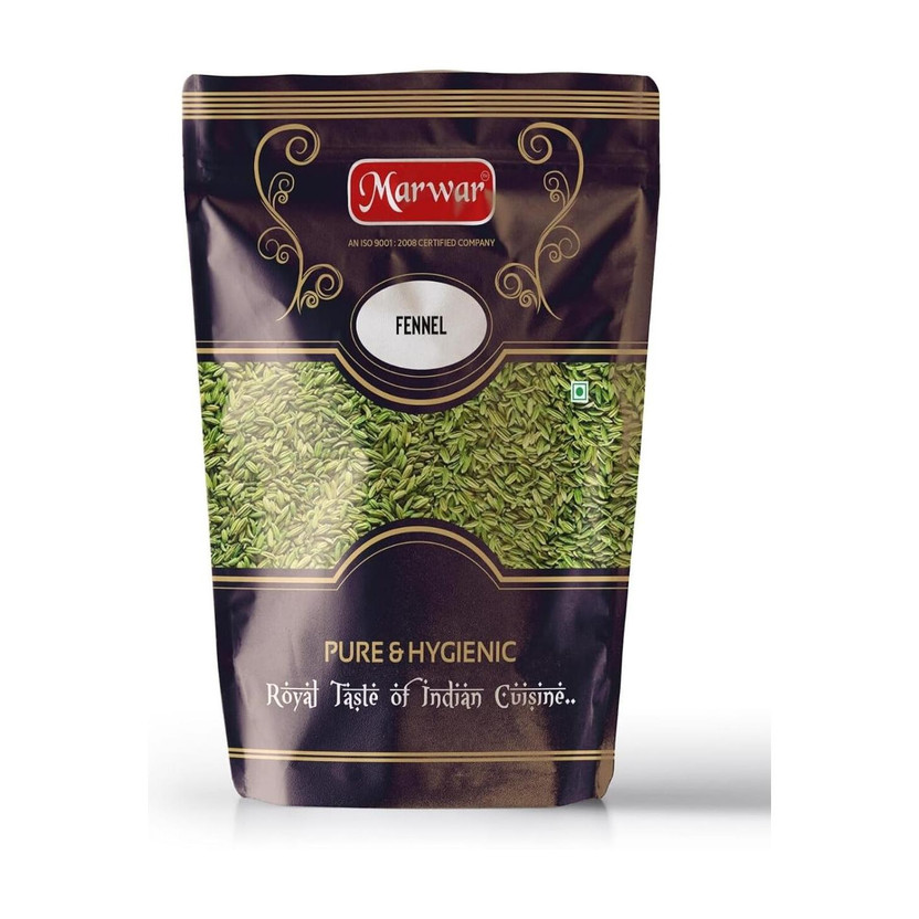Marwar Saunf Whole (Fennel Seeds) Big Size Sounf, 1 Kg Pouch(1000 g)