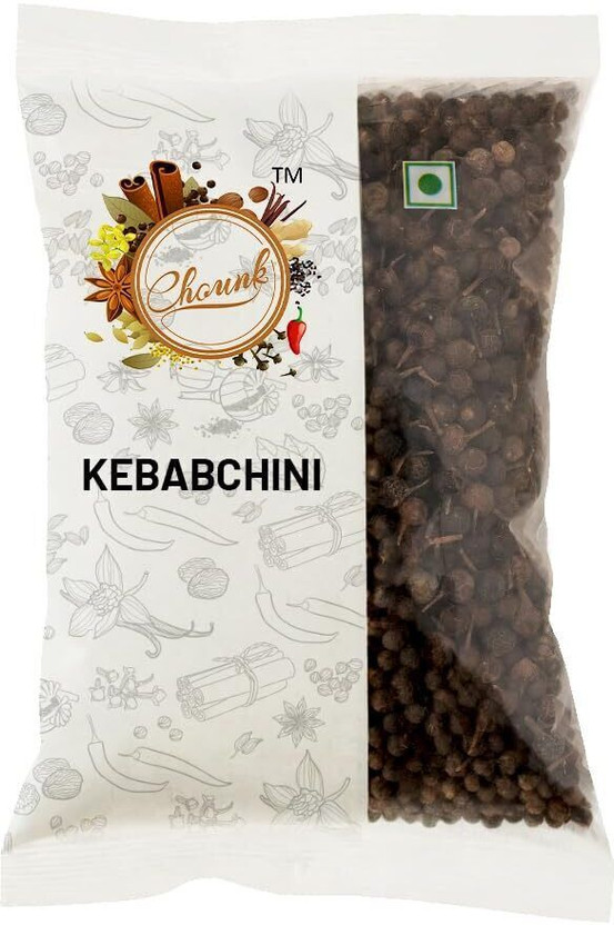 CHOUNK Sheetal Chini Whole 50g | Kabab Cheeni | Cubeb Berries | Tailed Pepper(50 g)