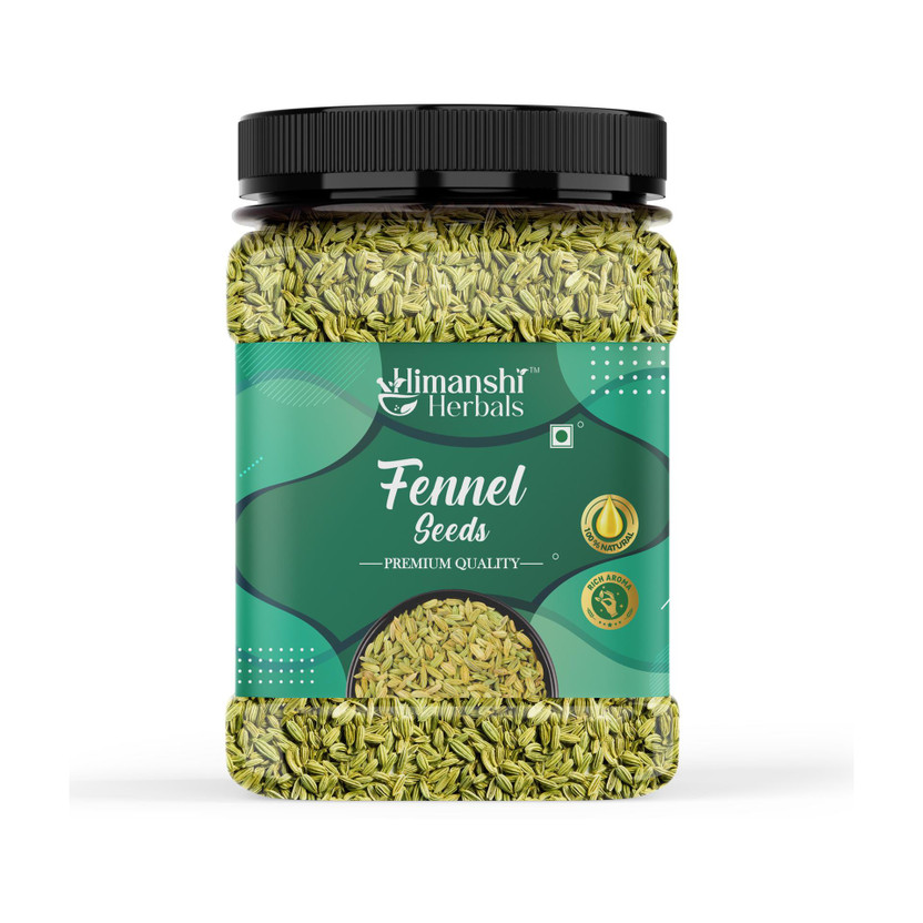 HIMANSHI HERBALS Green Fennel Seeds | Natural Saunf for Digestion | Fresh Breath | Spice Seeds(250 g)