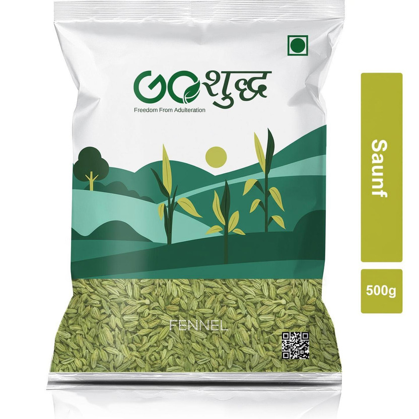Goshudh Premium Quality Saunf (Fennel Seeds)-500gm (Pack Of 1)(500 g)