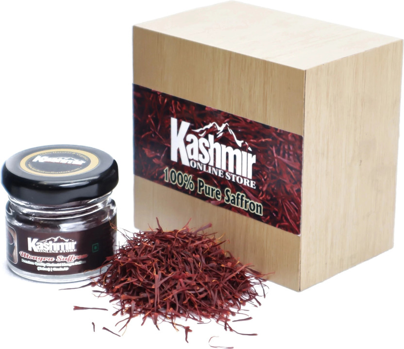 kashmir online store Original saffron/Kashmiri Kesar- Pure and High Quality Finest Saffron From Saffron Town Jandk-1 gram(1 g)