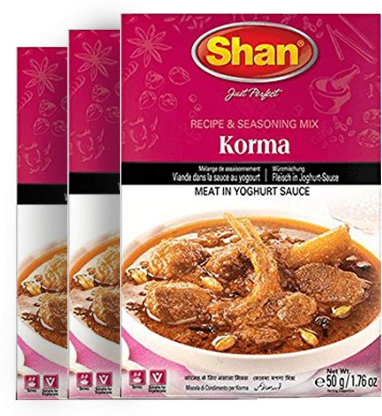 SHAN Korma Masala - Ready to Mix - Authentic Masala - 50 gms (Pack 3)(3 x 50 g)
