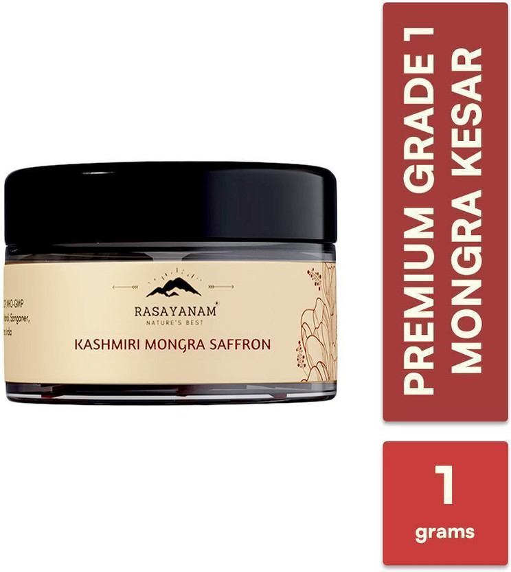 Rasayanam Pure Original Kashmiri Saffron/Kesar/ Kumkum 1gm| Ideal for Pooja & Pregnancy(1 g)