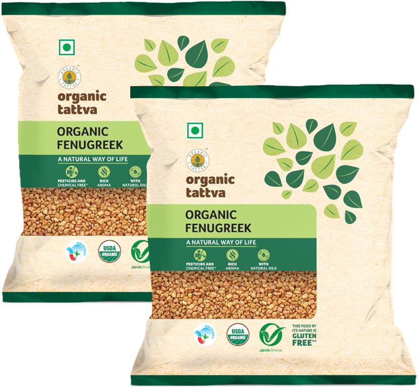 Organic Tattva Fenugreek 100g Each(2 x 100 g)