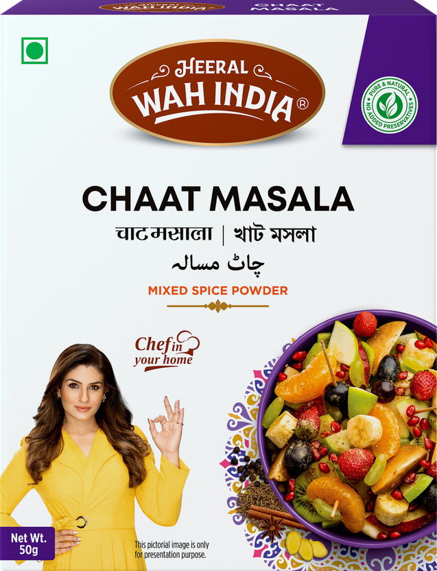 Heeral Wah India Complete Masale Chaat Masala | 50gm Box(50 g)