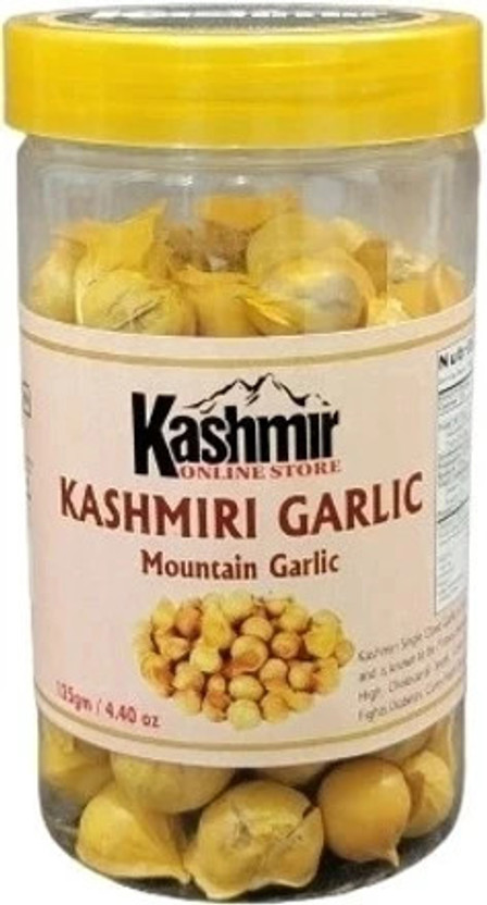 kashmir online store Naturally Organic Kashmiri Garlic Himalayas,Single Clove,Kashmiri Lahsun(125 g)