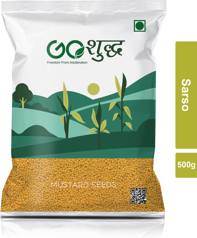 Goshudh Premium Quality Sarson (Mustard Seeds)-500gm (Pack Of 1)(500 g)