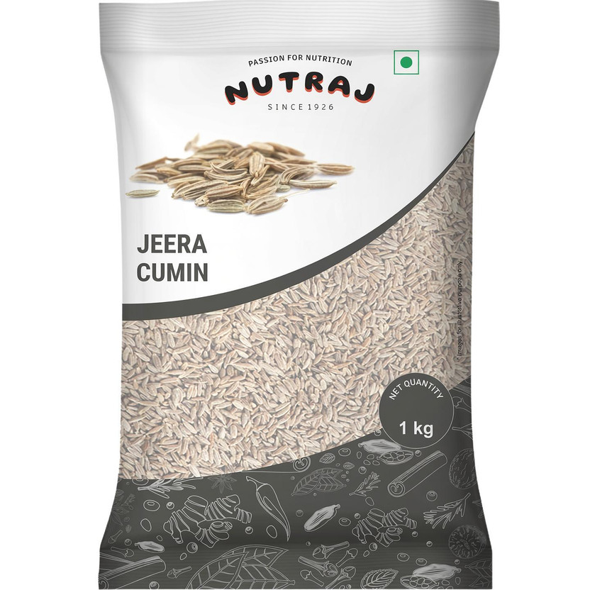 Nutraj Whole Cumin Jeera 1 Kg, Cumin Seed, Sabut Jeera, Jeera Spice Whole, Jeera Sabut(1 kg)