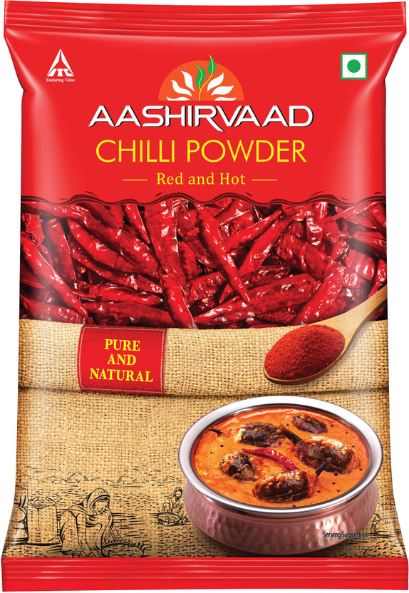 AASHIRVAAD Red Hot Chilli Powder with No Added Flavours and Colours(500 g)