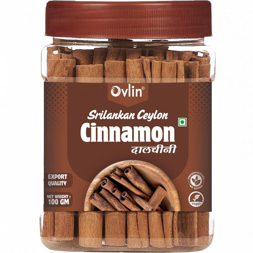 Ovlin Ceylon Cinnamon Sticks Original | SriLankan Dalchini Cinnamon Stick (100 g)(100 g)