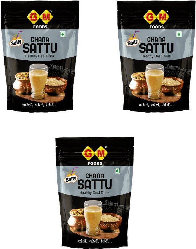 GM FOODS SALTTY CHANA SATTU200GX3 600 g(Pack of 4)