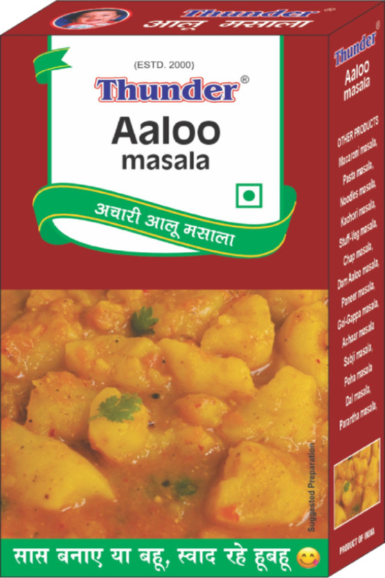 THUNDER Aloo Masala 100g Pack Of 2 Premium Quality Spice for Flavorful Potato Recipes(2 x 100 g)