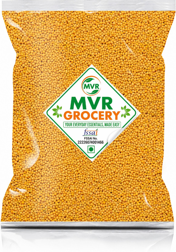 MVRGrocery Premium Quality Yellow Mustard Seeds(Pilli Sarso)(100 g)