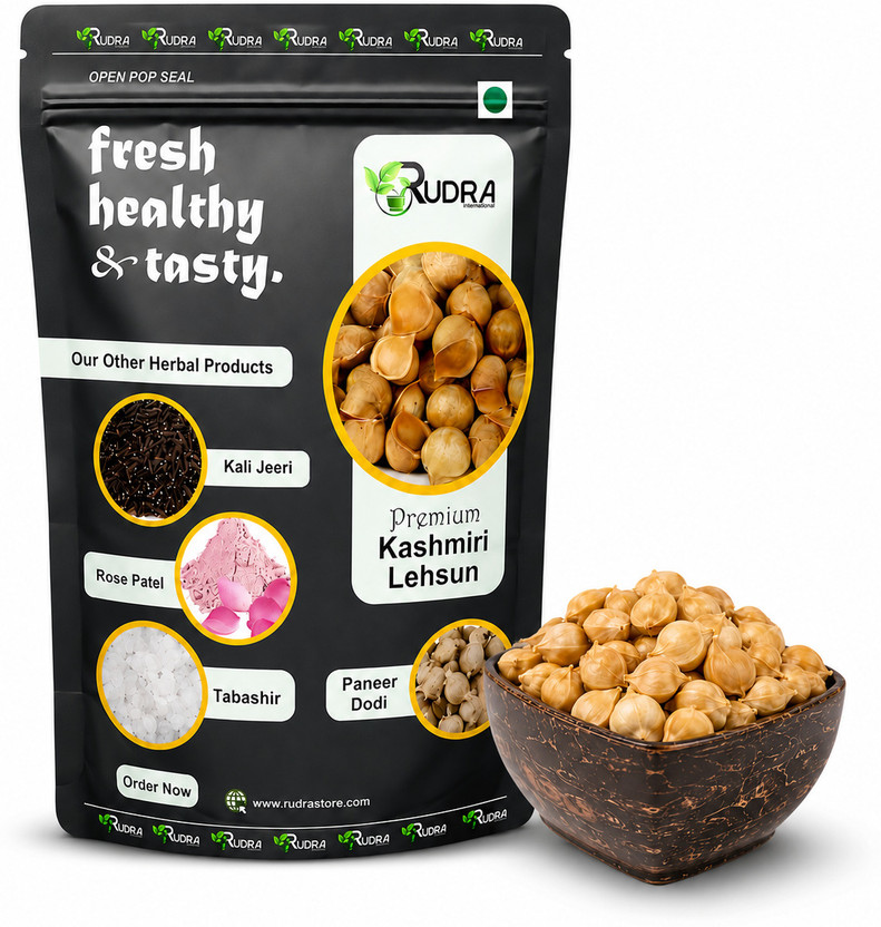RUDRA RUDRA INTERNATIONAL Premium quality Kashmiri Garlic with rich aroma and authentic taste(100 g) - Flipkart Deal