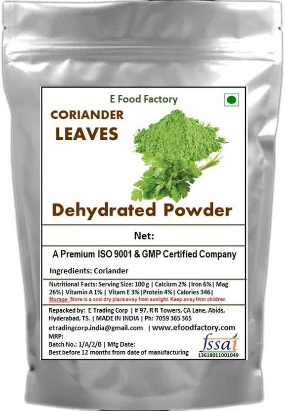 E Food Factory Coriander Leaves Dehydrated Powder 1 kg Price in India