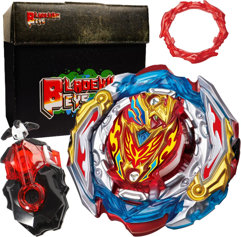 BLADEKING BEYS B-201 Zest Achilless + A Gear + DB Launcher + Carton toy storage box(Multicolor)