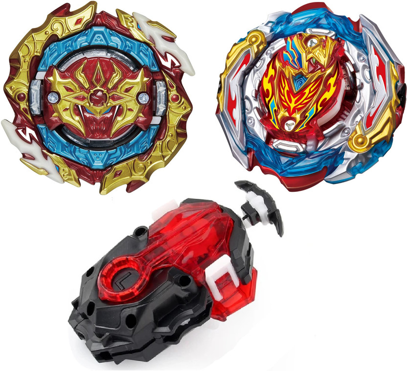 CrazyBuy Beyblade Bust B-188 Astral Spriggan & B-201 Zest Achilles With DB Launcher 1(Multicolor)