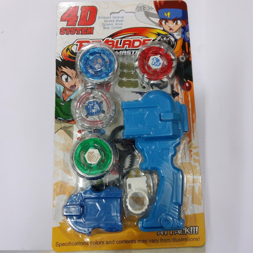 BEYBLADE 4d System Metal Masters Fury With Handle Launcher Ver :- II(Multicolor)