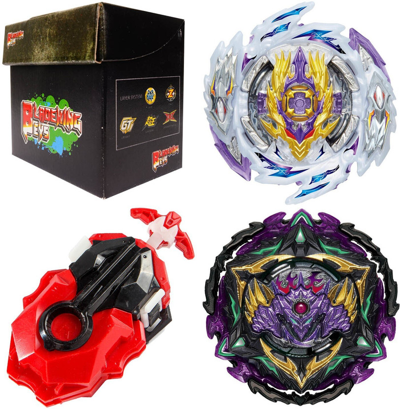 BLADEKING BEYS Random booster B168 Rage Longinus Des' 3A + B175 Lucifer The End + DB launcher(Multicolor)