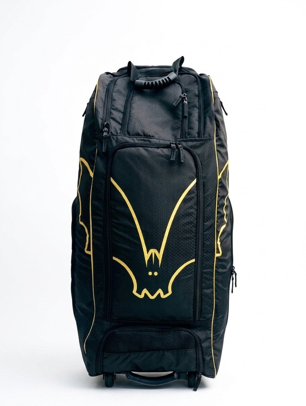BAS Cricket Kit Bag with Wheels Heavy Duty Trolley Cricket Bag Large Storage(Black, Kit Bag)