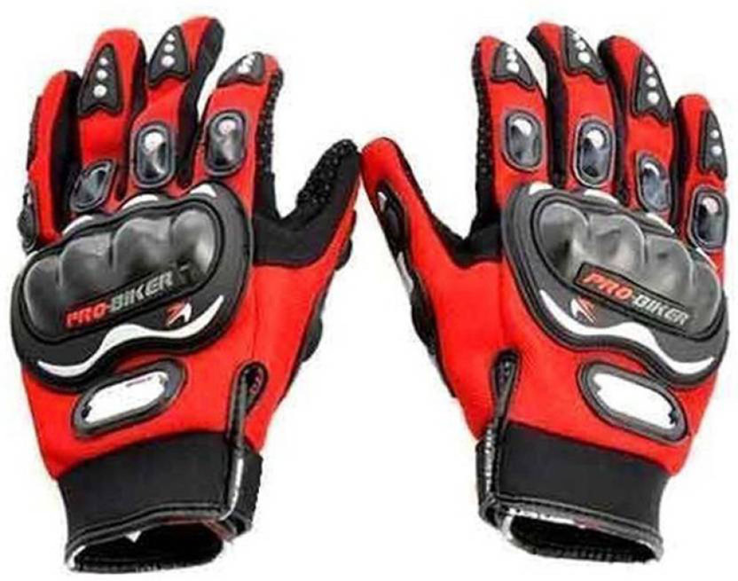 Probiker Probiker Full Riding/Driving/Cycling Sports Gloves/Riding Gear-AKZ2468 Riding Gloves(Red) - Flipkart Deal