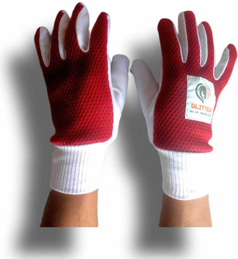 Glitter Wicket Keeping Inner Gloves Vikta X 5 Air Smash with Ribs