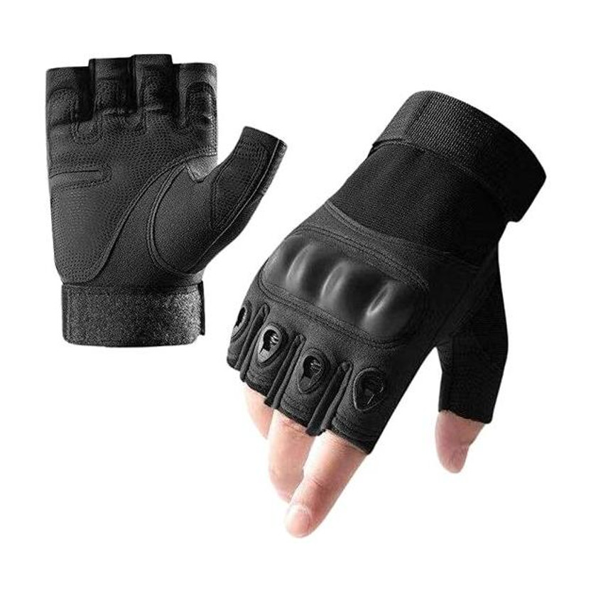 GYMGALAXY GYMGALAXY Riding Gloves for Men Bike Riders - Special Tactical Gloves Riding Gloves(Black) - Flipkart Deal