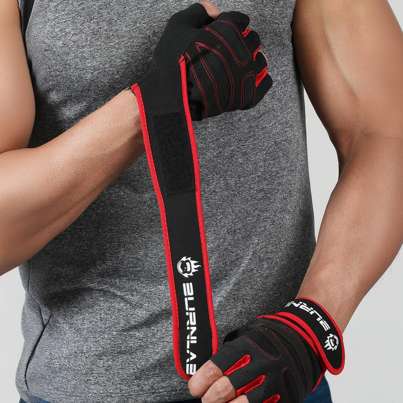 BURNLAB BURNLAB Active F8 Gym & Fitness Gloves(Red) - Flipkart Deal