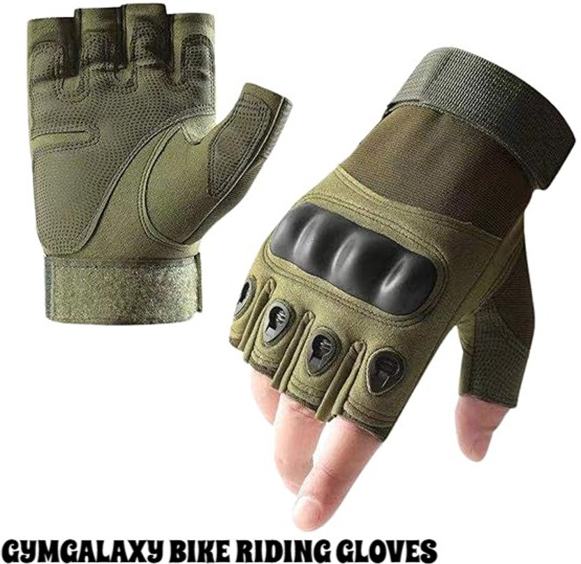 GYMGALAXY Riding Gloves for Men Bike Riders - Special Tactical Gloves Riding Gloves(Green)