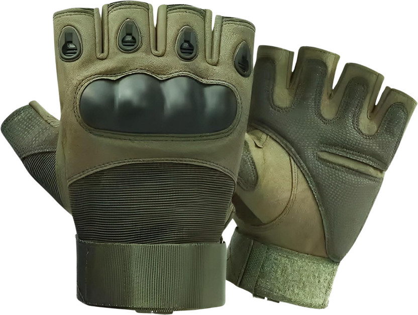 DAZZRIDE Half Finger Gloves for Sport Hard Knuckle,Hiking,Cyclling\-New23 Riding Gloves(Green)