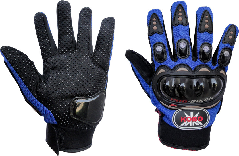 Probiker Full Finger Cycling Gloves(Blue, Black)