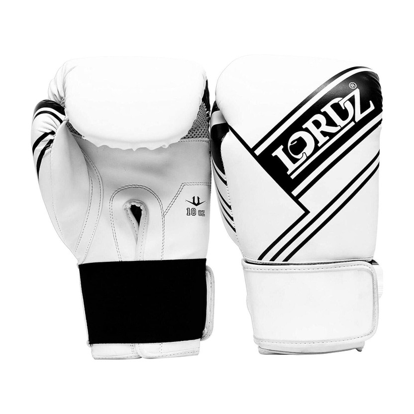 Lordz Wise Gloves I Men & Women’s Premium Synthetic Leather Boxing Gloves Boxing Gloves(White)