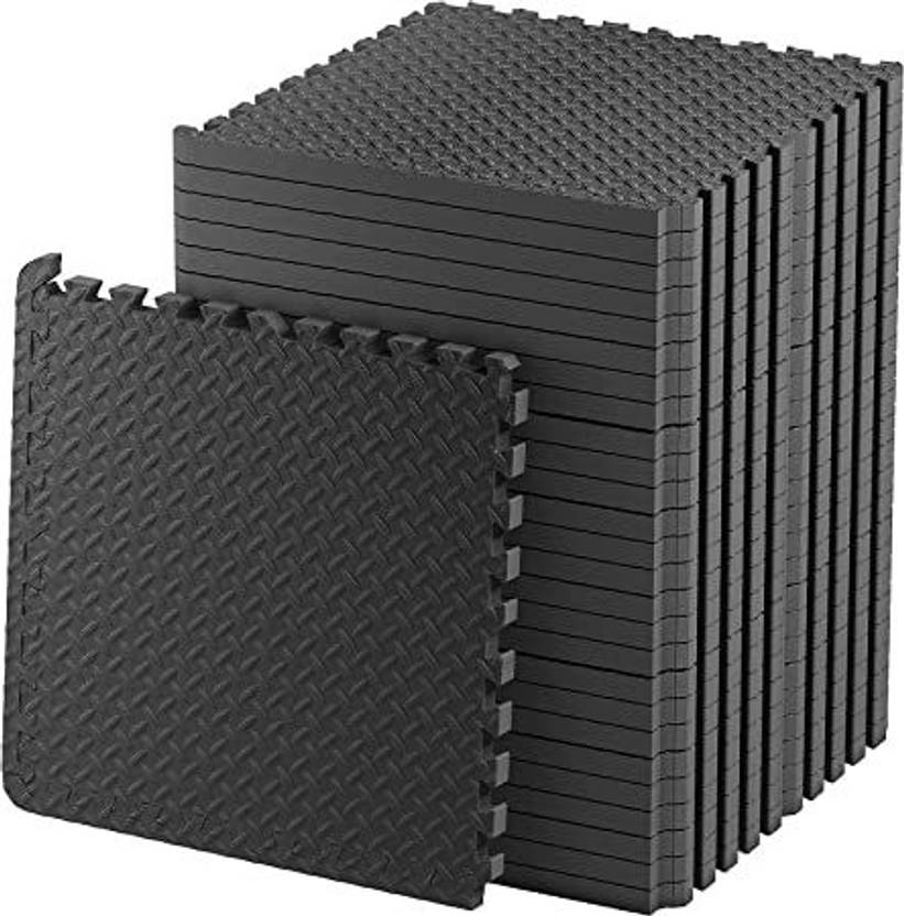 CAREOPETA Gym Floor mat Heavy Workout Interlocking Flooring Rubber
