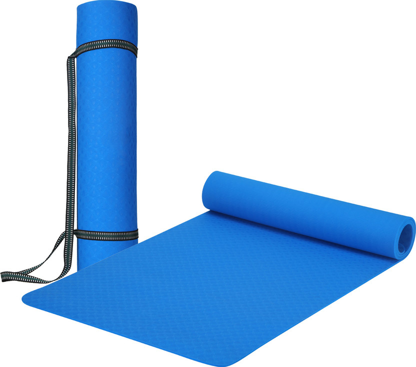 Serenity Everyday Yoga Mat & Carry Strap for Men, Women & Kids Fitness - EVA 6 mm Exercise & Gym Mat