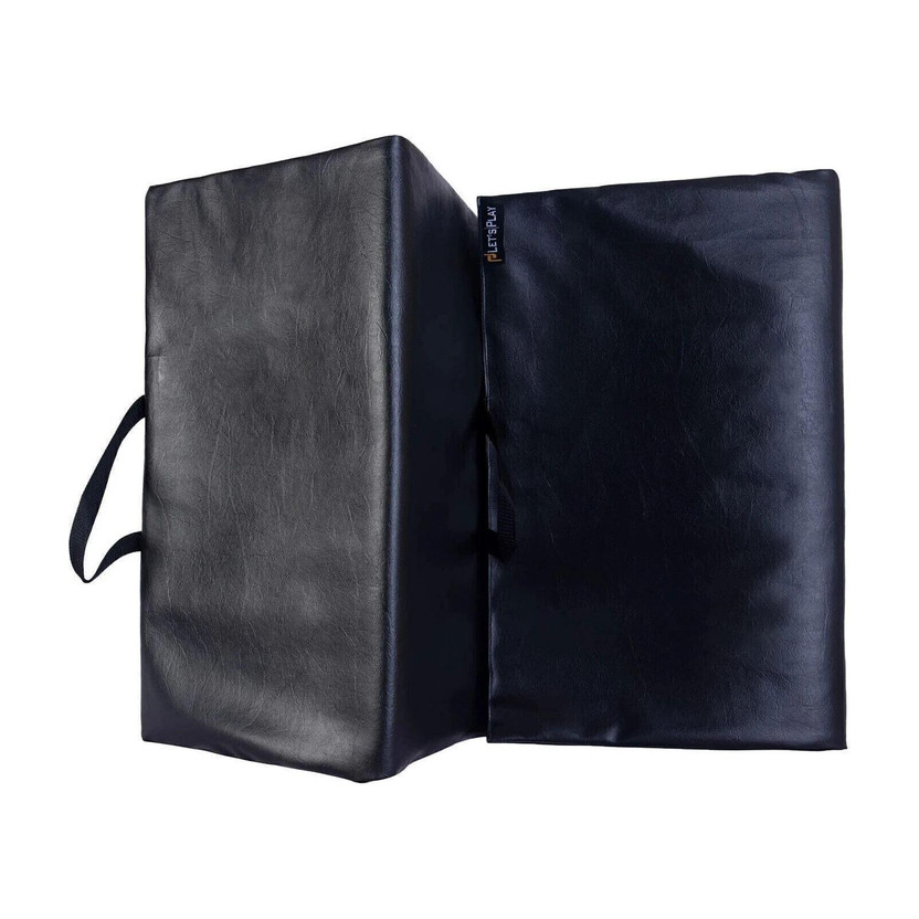 Vaquita PU LEATHER NON SLIP YOGA MAT Black 10MM mm Yoga Mat