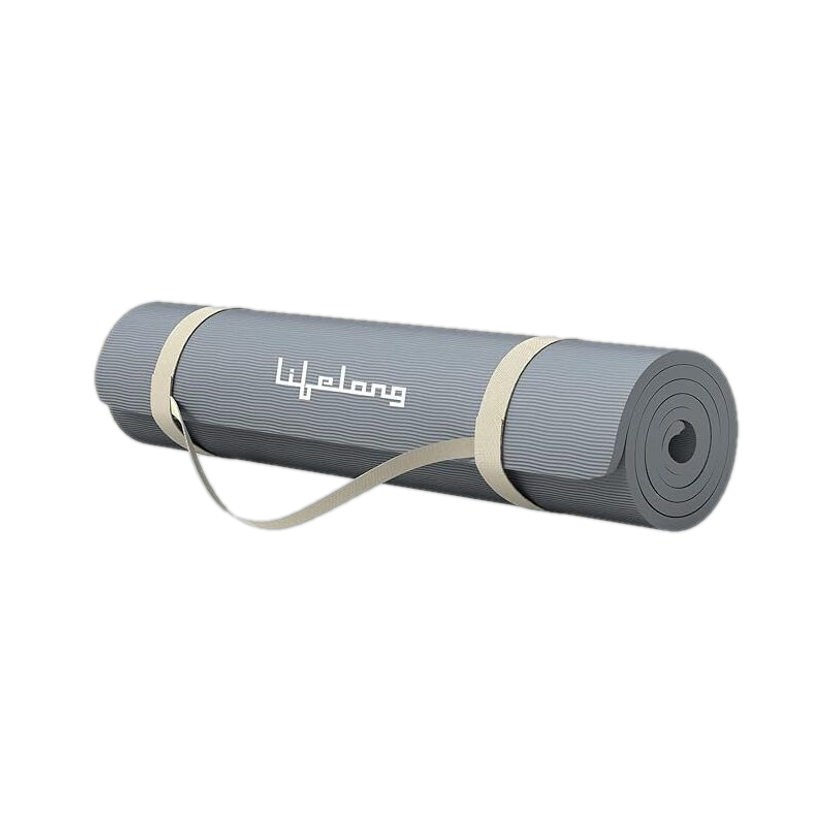 Lifelong EVA Material Anti-Slip Grey 4 mm Yoga Mat